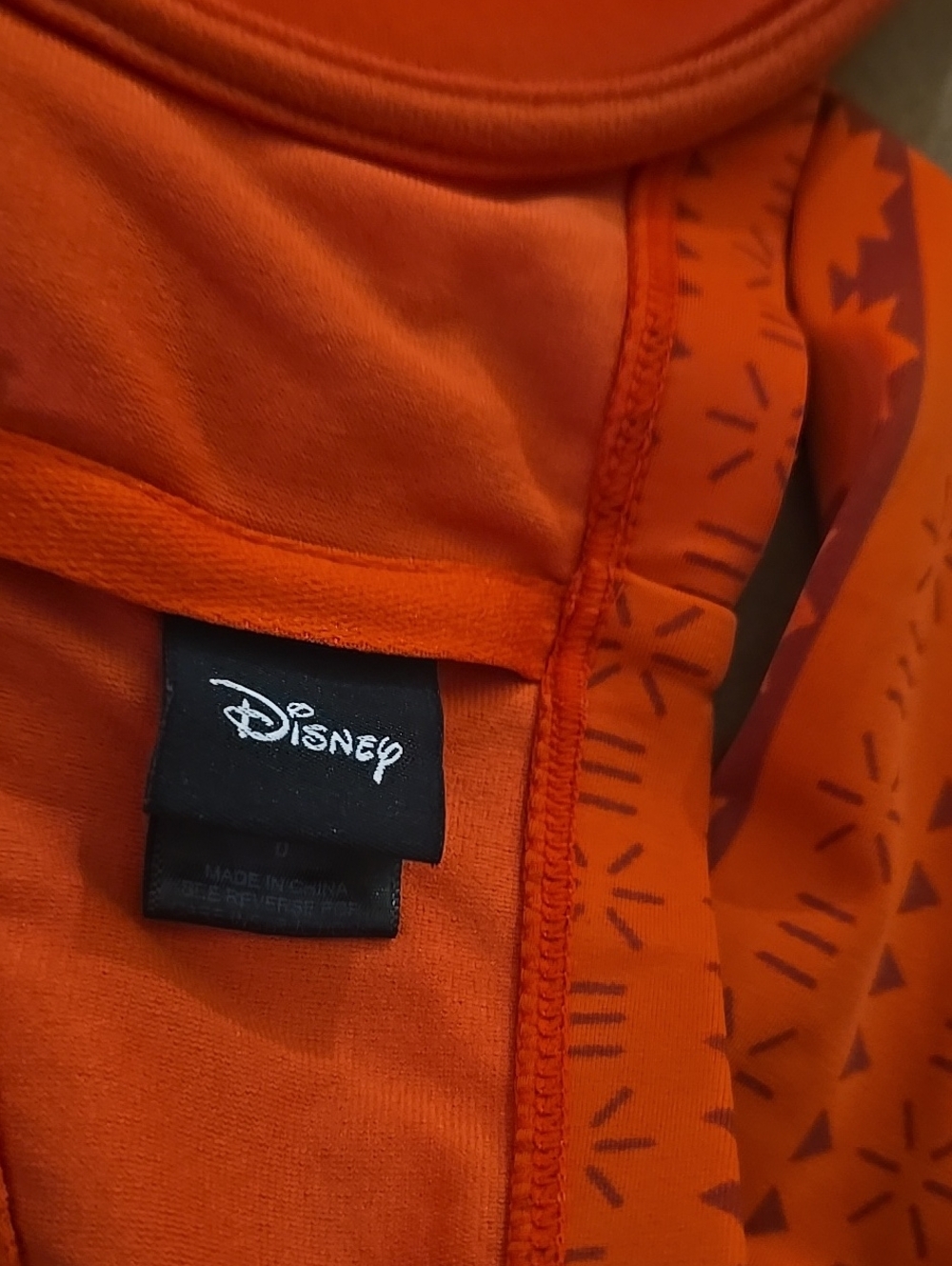 Disney ! Orange Trim & Cream Graphic Swim Top - Picture 4 of 5